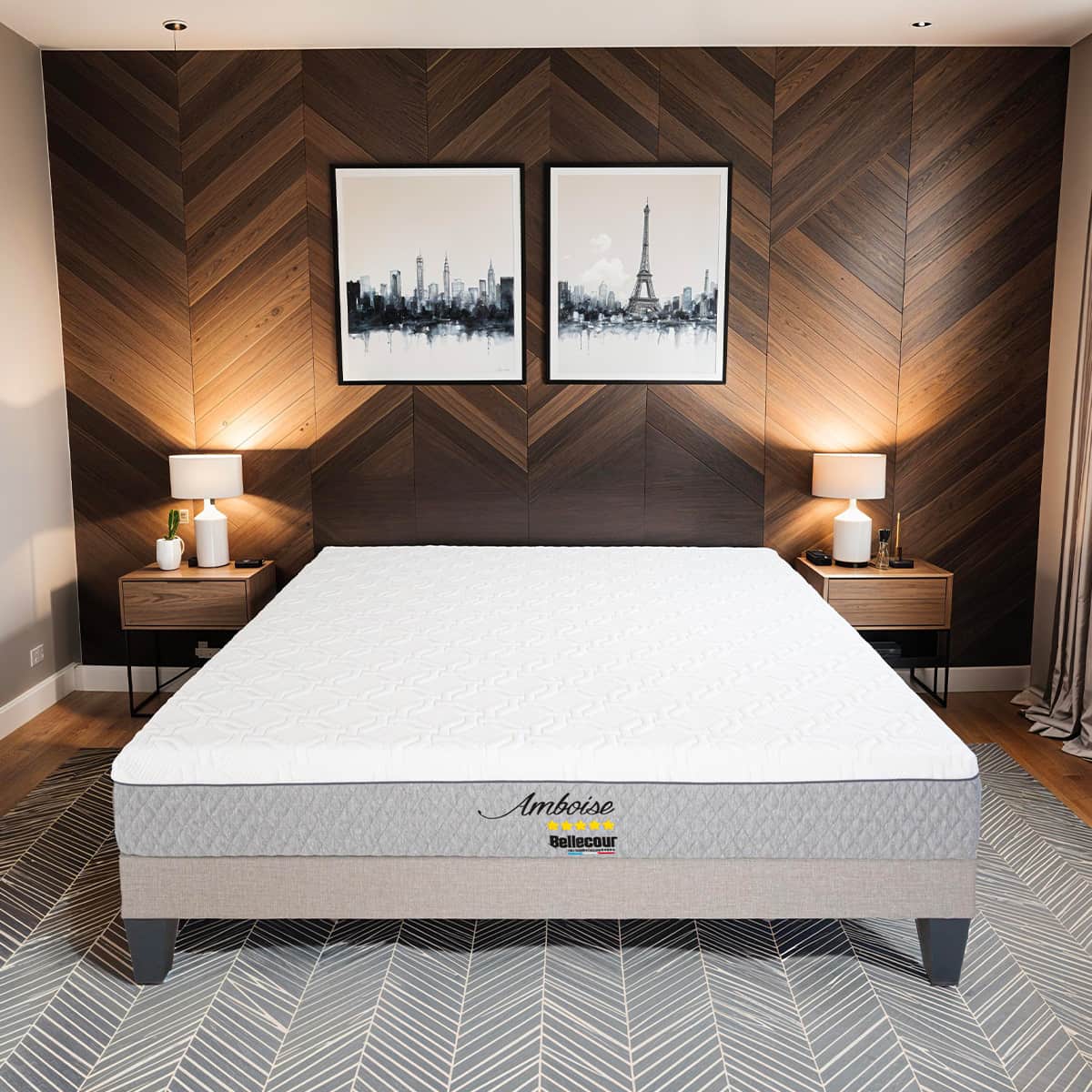 Ensemble Matelas Mémoire de forme AMBOISE avec sommier