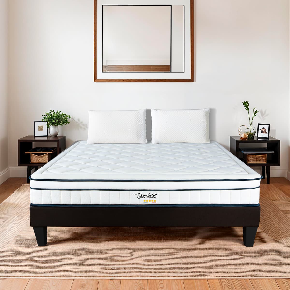 Ensemble Matelas Hybride BARTOLDI avec sommier