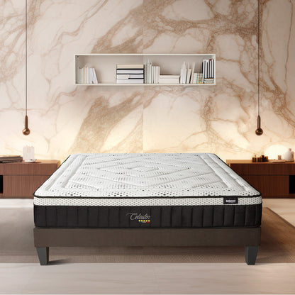 Ensemble Matelas Mémoire de forme CÉLESTIN 2.0 avec sommier