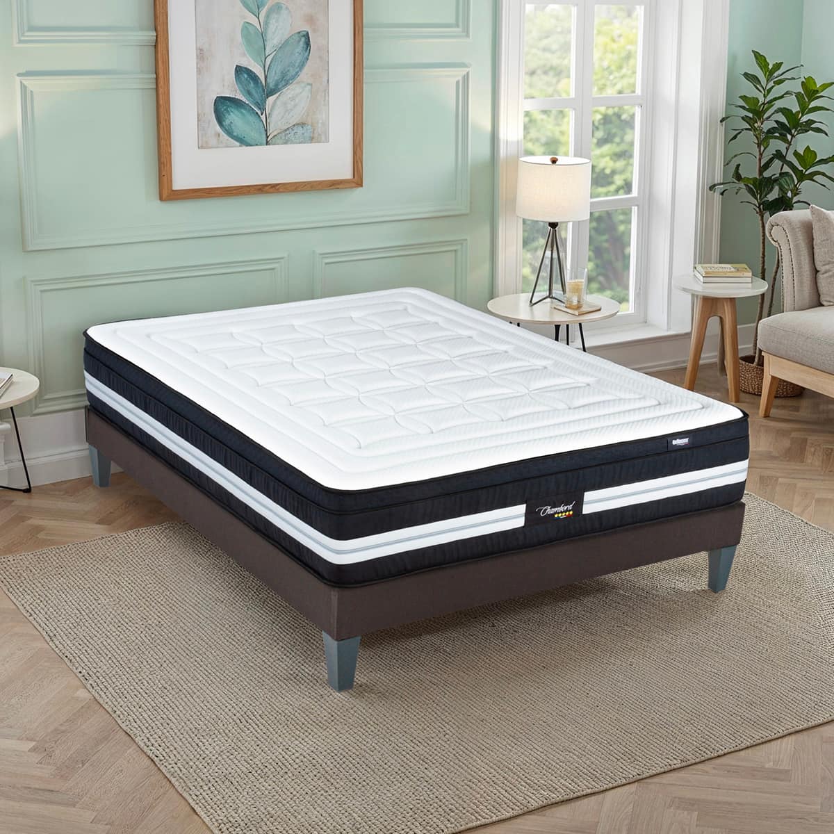 Ensemble Matelas Hybride CHAMBORD avec sommier