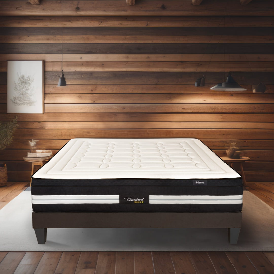 Ensemble Matelas Hybride CHAMBORD avec sommier