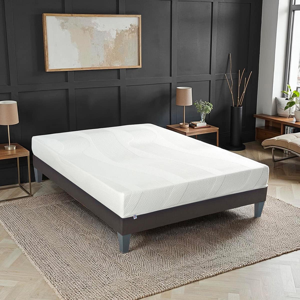 Ensemble Matelas Mémoire de forme PARIS avec sommier