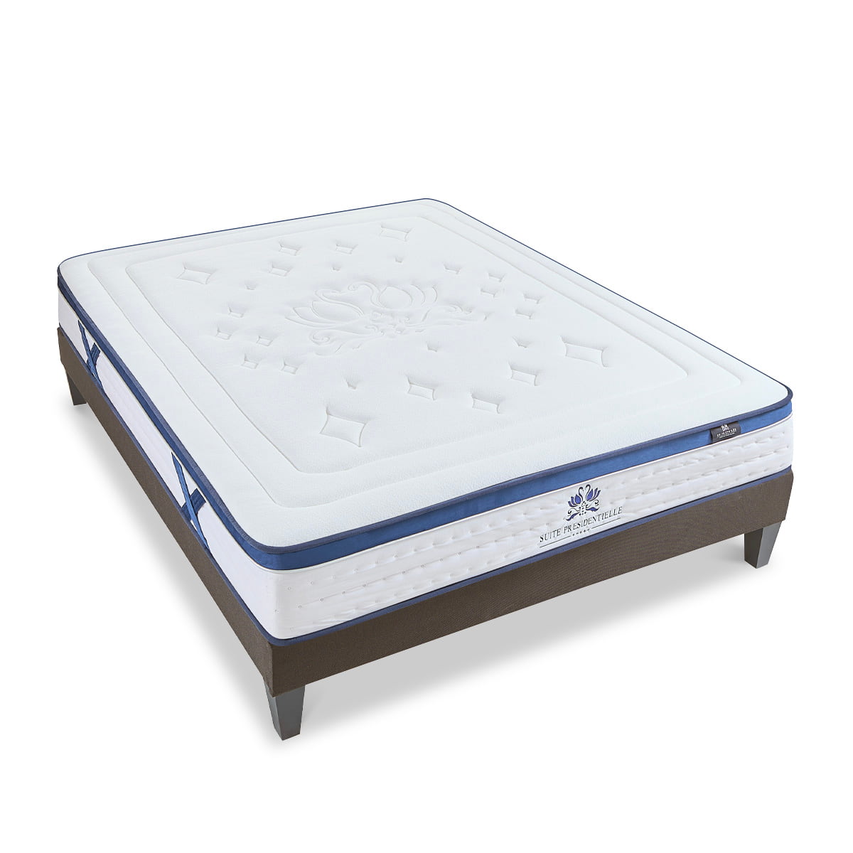 Ensemble Matelas Mémoire de forme SUITE PRÉSIDENTIELLE avec sommier