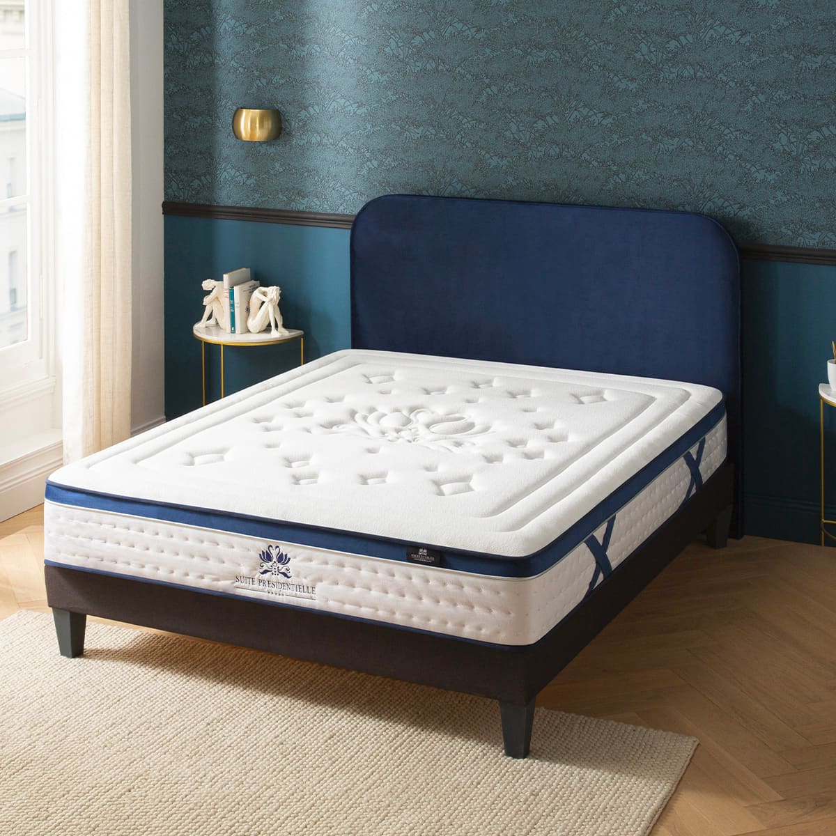 Ensemble Matelas Mémoire de forme SUITE PRÉSIDENTIELLE avec sommier