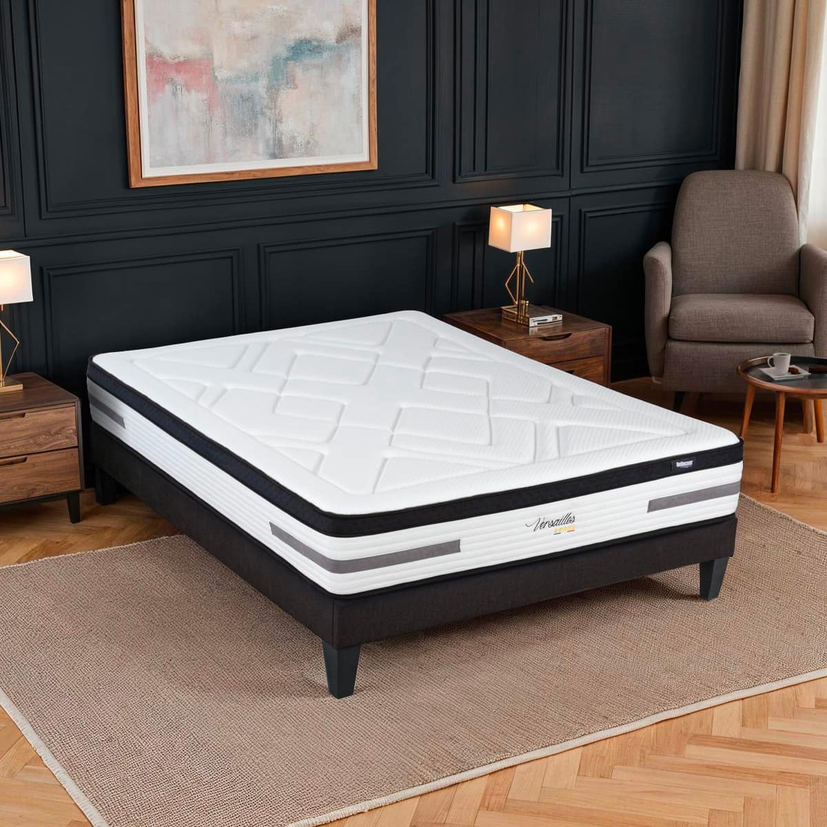 Ensemble Matelas Hybride VERSAILLES avec sommier