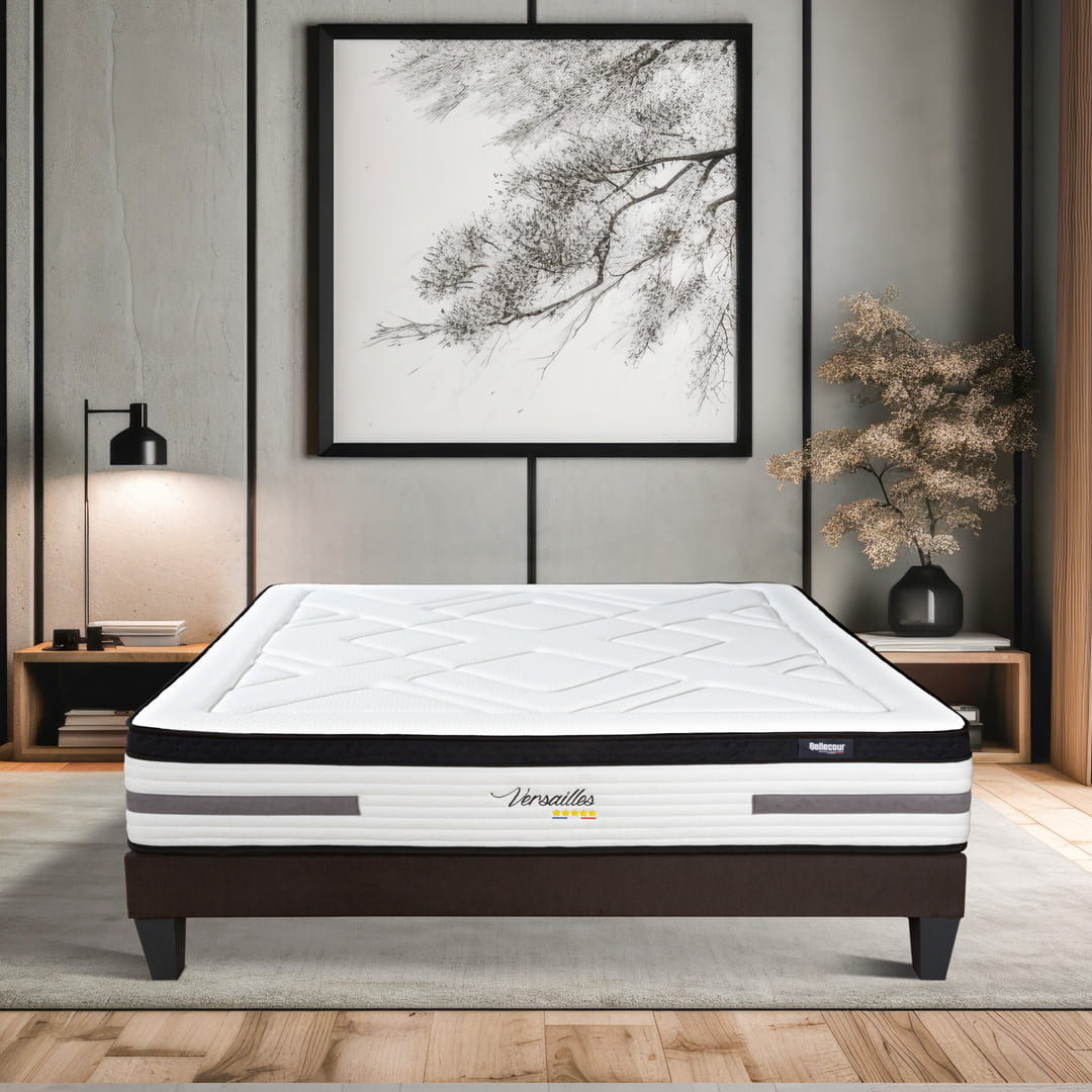 Ensemble Matelas Hybride VERSAILLES avec sommier