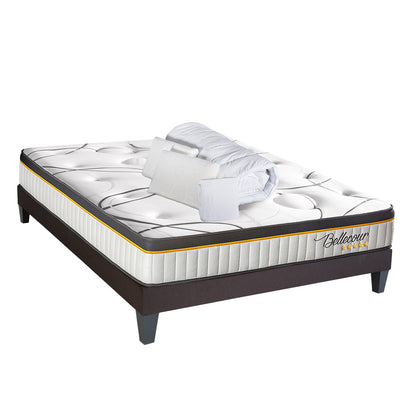 Prêt-à-dormir BELLECOUR 3.0 avec Sommier, Couette, Oreillers et Protège-matelas