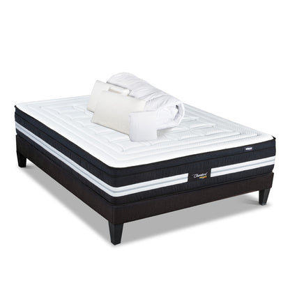 Prêt-à-dormir CHAMBORD avec Sommier, Couette, Oreillers et Protège-matelas