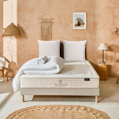 Prêt-à-dormir PRÉLUDE avec Sommier, Couette, Oreillers et Protège-matelas