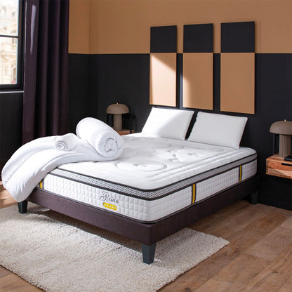 Prêt-à-dormir REINA 2.0 avec Sommier, Couette, Oreillers et Protège-matelas