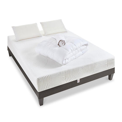 Prêt-à-dormir VOSGES avec Sommier, Couette, Oreillers et Protège-matelas