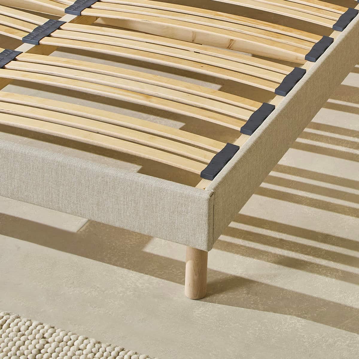 Sommier À Lattes Tissu LINO