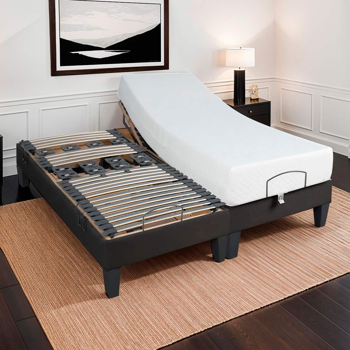 Ensemble Matelas Mémoire de forme ABSOLU avec sommier ROCHEREAU