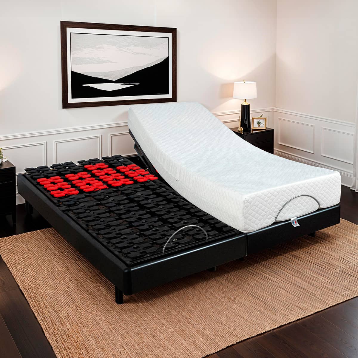 Ensemble Matelas Mémoire de forme ABSOLU avec sommier SUPERFLEX