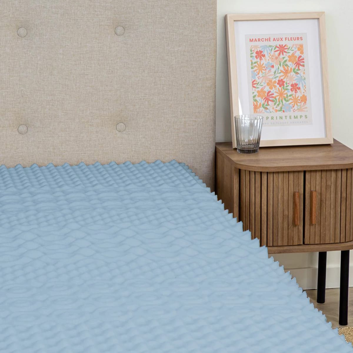 Surmatelas Mémoire de forme et Gel fraîcheur 6 cm REFRESH