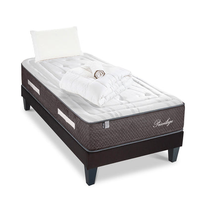 Prêt-à-dormir PRIVILÈGE avec Sommier, Couette, Oreillers et Protège-matelas
