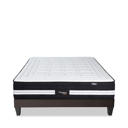 Ensemble Chambord - Matelas micro-ressorts moelleux + Sommier - 32 cm d'épaisseur