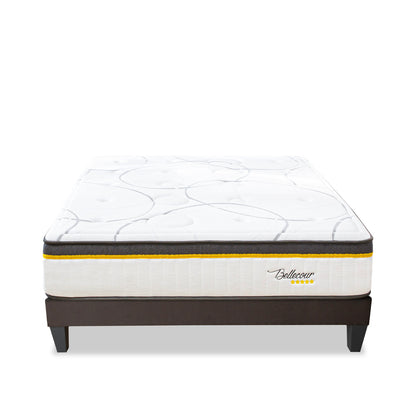 Ensemble Matelas Ressorts ensachés BELLECOUR 3.0 avec sommier