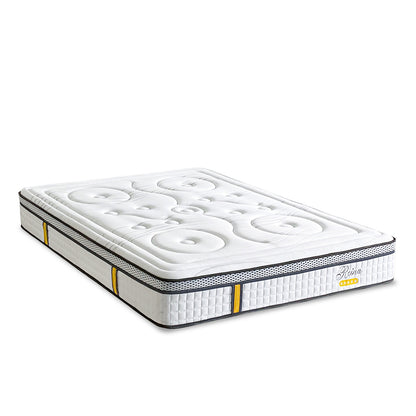 Matelas Reina 2.0 - Hybride ressorts ensachés + mémoire de forme - Équilibré - 26 cm d'épaisseur