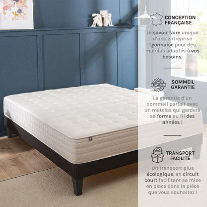 Ensemble Matelas Mémoire de forme CHÂTELET avec sommier